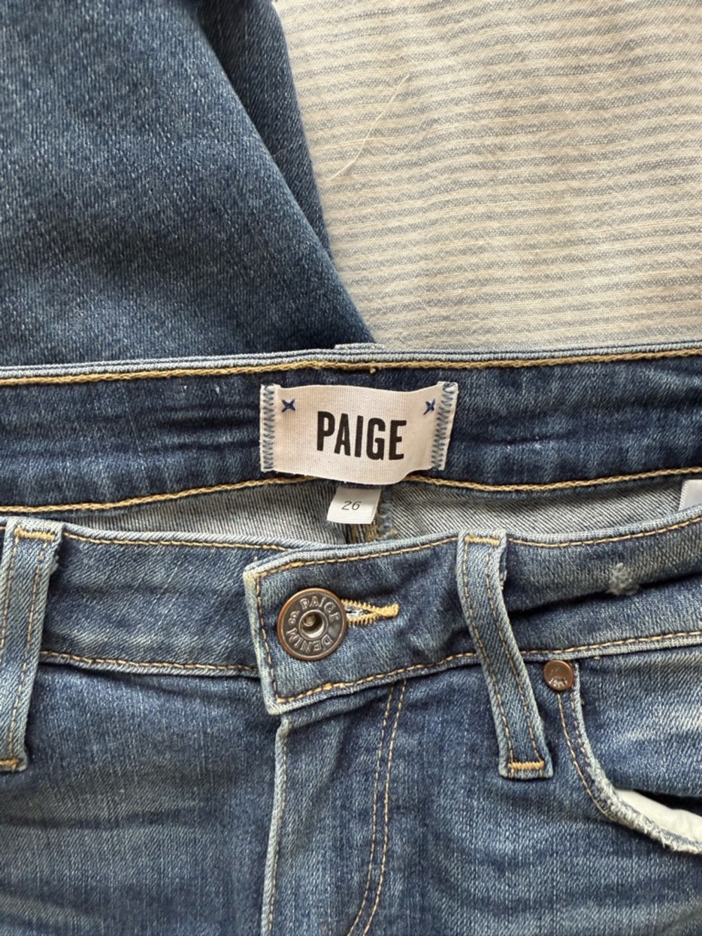 PAIGE Classic Indigo Denim Jeans